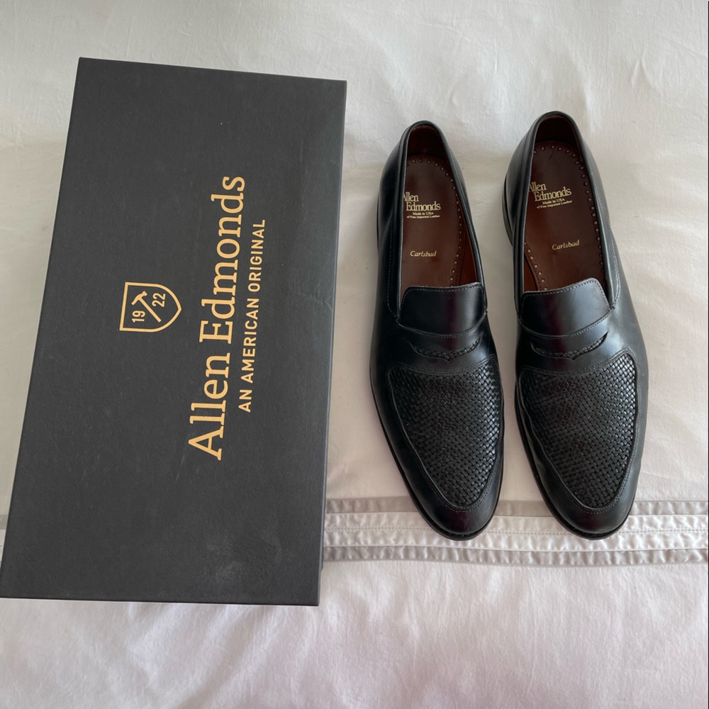 Allen Edmonds Black Carlsbad Size 13B Loafers